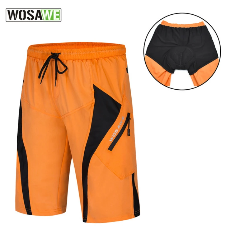 

WOSAWE Bicycle Cycling Shorts Man Padded Half Pants Casual For Racing Downhill Mtb Mountaineering Sports Bike Shorts Drawsting