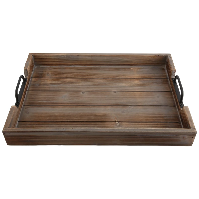 

Деревянный поднос для завтрака с ручками