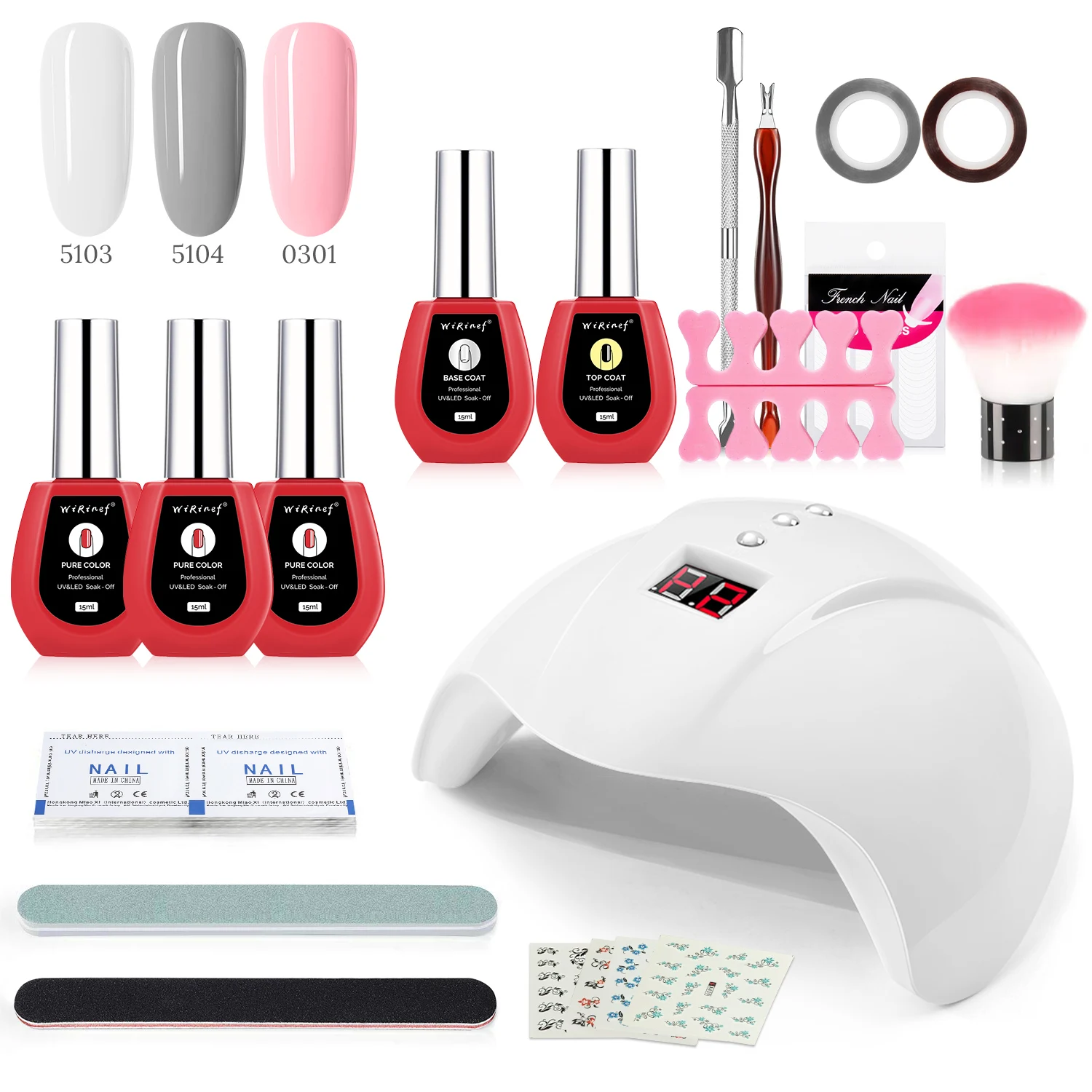 

Набор для маникюра с лампой мощностью 36 Вт и гель-лаком