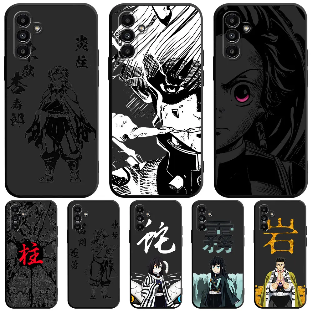 Чехол для Samsung Galaxy A53, A71, A31, A51, A72, A33, A23, A52, A22, A21s, A32, A13, A12, A11, мягкий чехол из ТПУ с аниме Kurama, рассекающий демонов