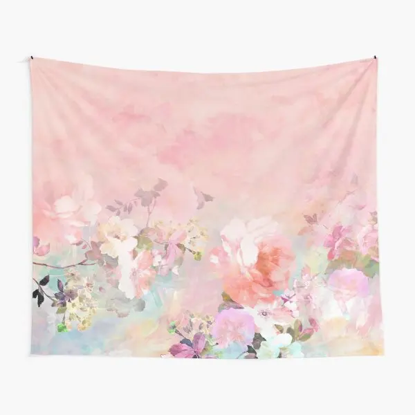 

Пастельные Румяна акварель Омбре цветочный Ват декоративный гобелен для путешествий с принтом для гостиной йоги настенное цветное полотенце подвесной коврик