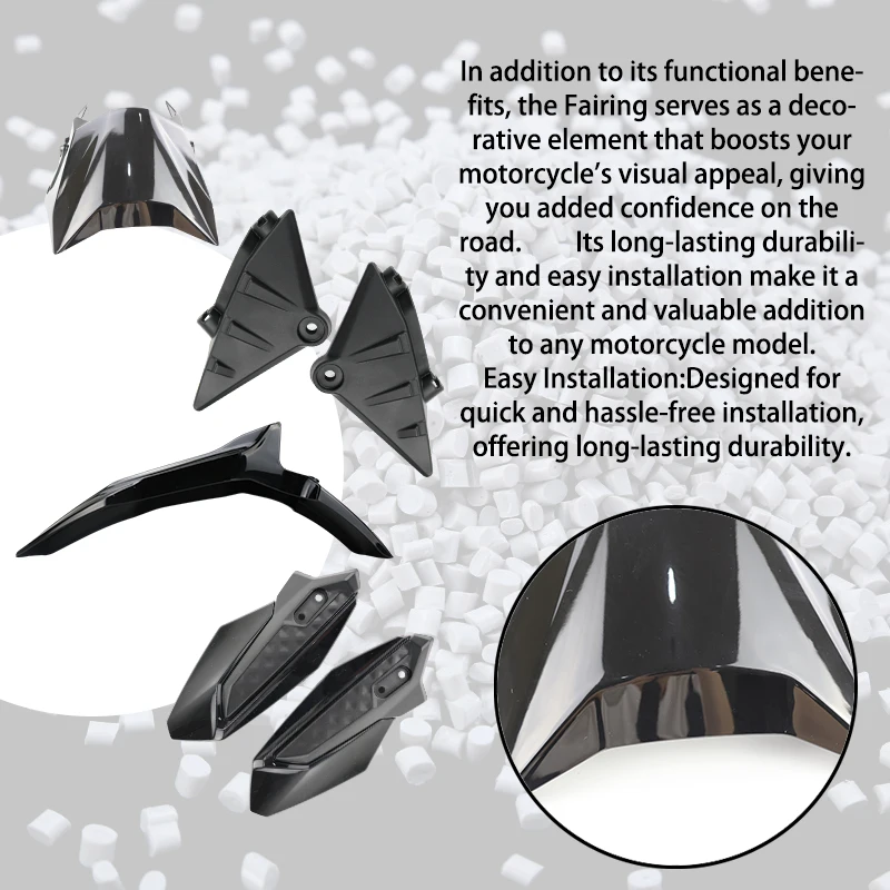 LINGQI RACING мотоциклетное черное переднее крыло кожух для фар защитная пластина