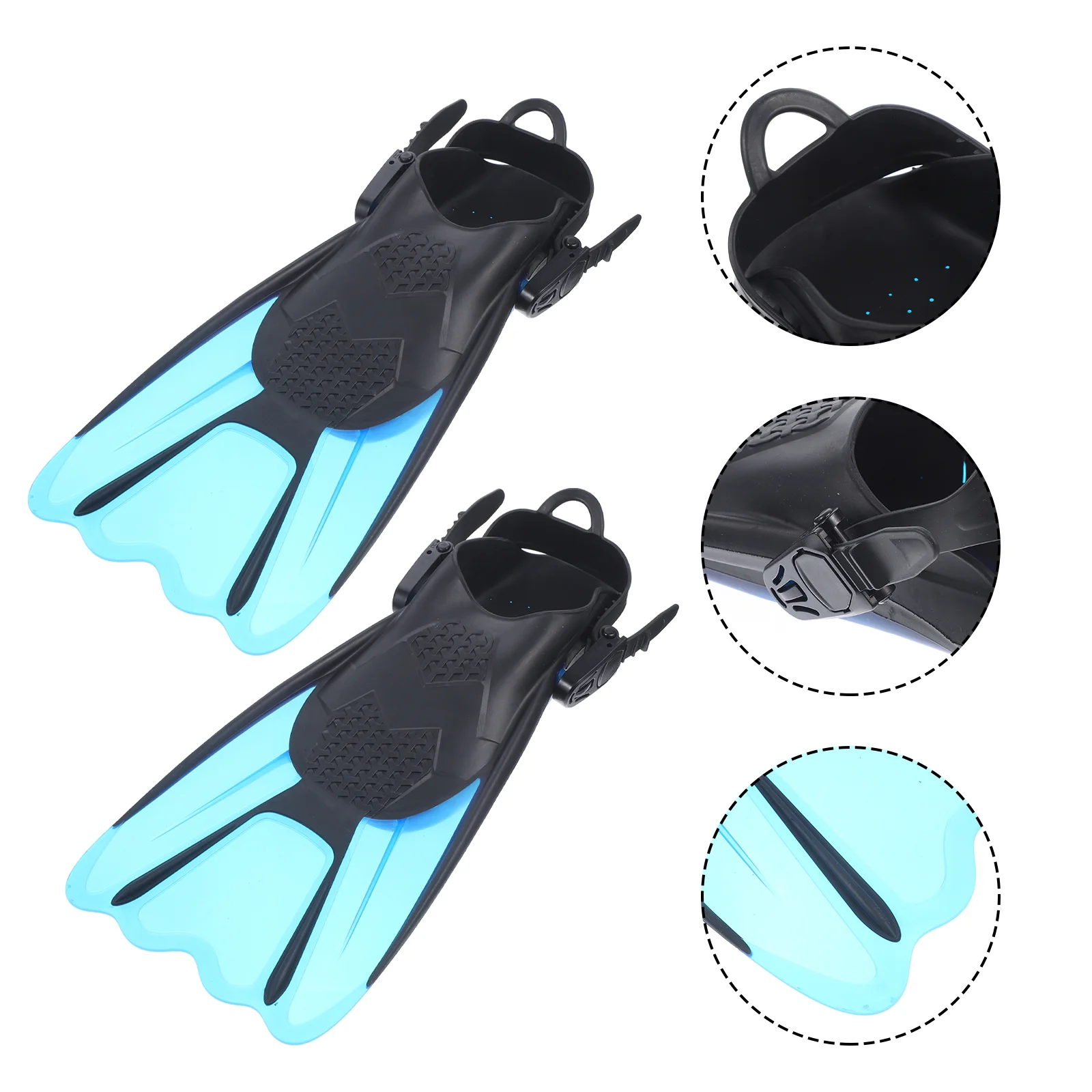 

Fins Flippers Swimming Swim Snorkeling Flipper Training Diving Supplies Scuba Freediving Floating Pool Rubber Water Short Adults