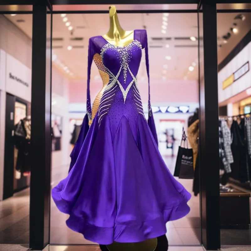 Индивидуальная модная новая фиолетовая инкрустированная бриллиантами