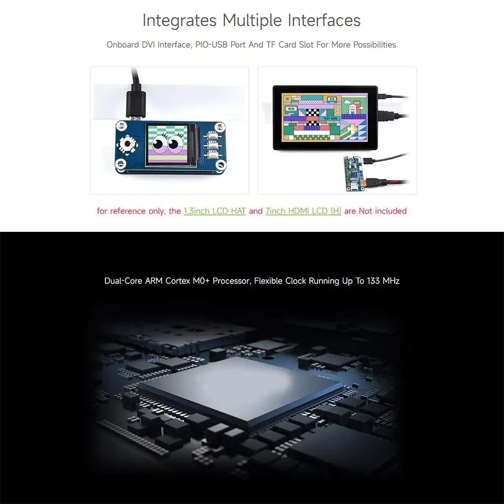 Raspberry Pi PICO RP2040-PiZero на базе RP2040 совместимая с платой разработки размера ZERO