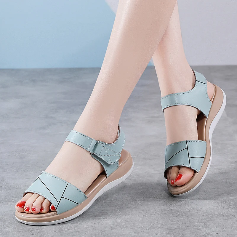 Summer Women's Sandals Women's Soft and Comfortable Sandals Flat Sandals Open Toe Beach Shoes Women's Shoes Sandals for Women