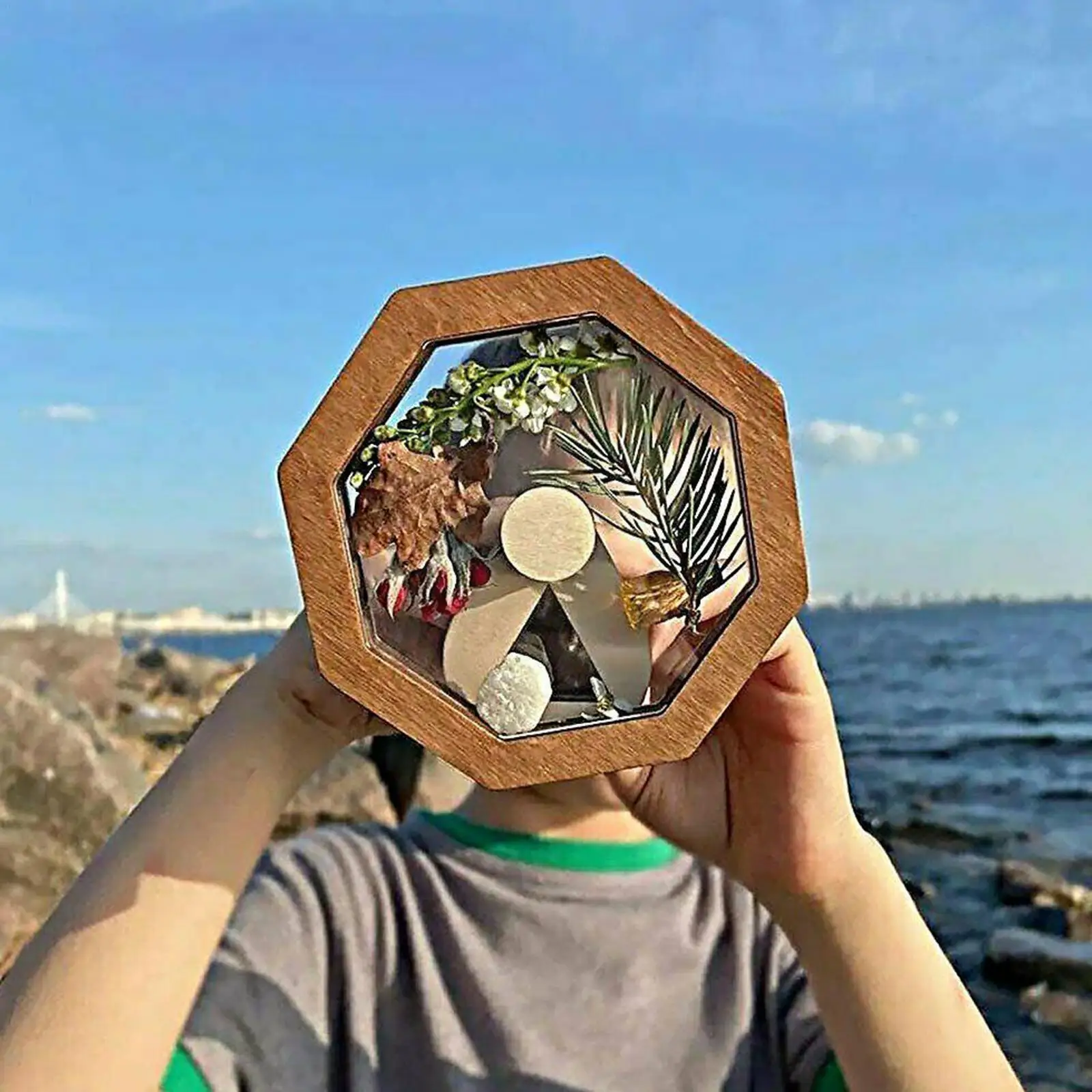 

Деревянный калейдоскоп F9R8 для детей, персонализированные подарки для малышей, уличная игрушка для родителей и детей, интерактивная игра
