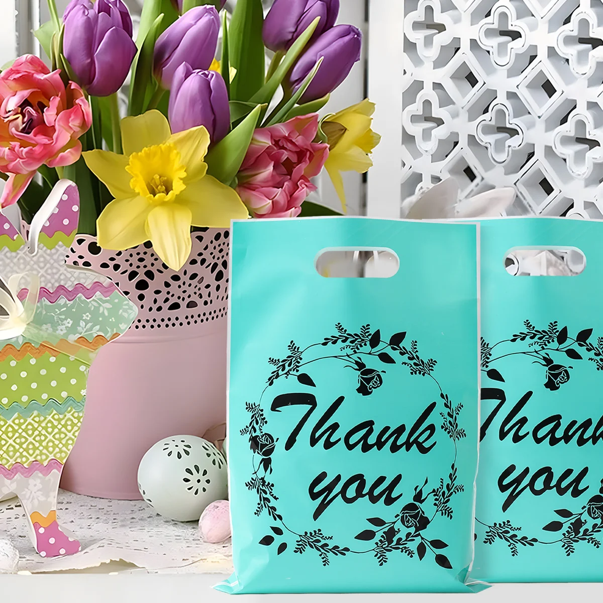 Синие подарочные пакеты Wayfun