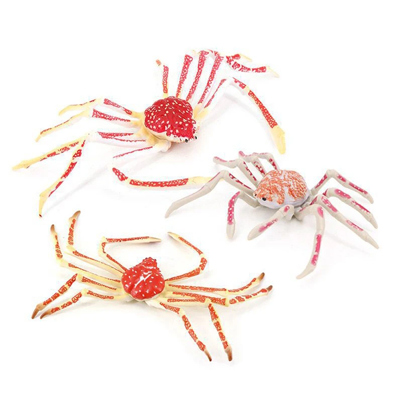 

Children's Cognitive Toy Simulation of Marine Animal Model Static Solid Spider Crab Plastic Ornaments