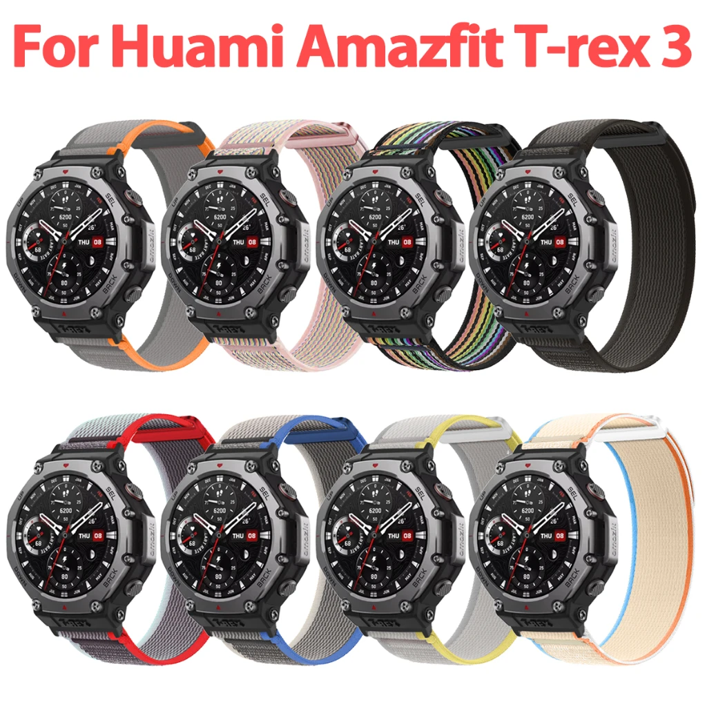 Нейлоновый ремешок для часов Huami Amazfit T-rex 3 сменный в стиле баро спортивный браслет