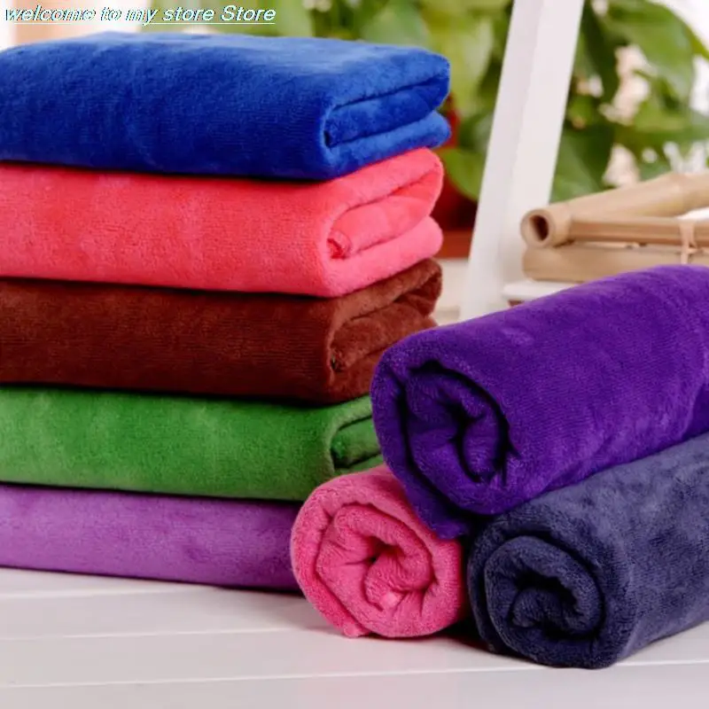 

1PC Car Wash Microfiber Towel Car Cleaning Drying Cloth Hemming Car Care Cloth Detailing 35x75 CM