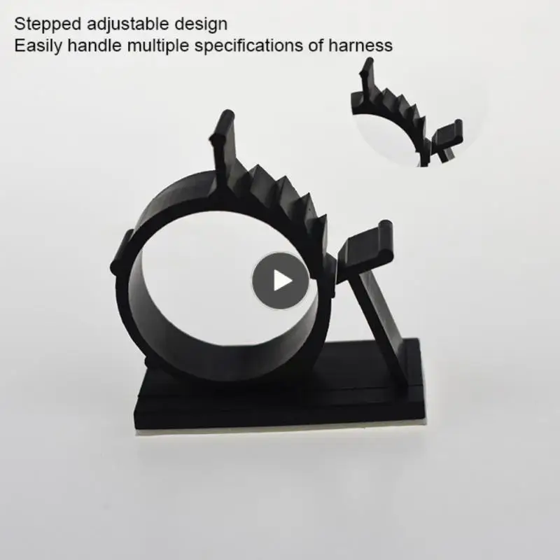 

1/Self-adhesive Cable Clips Cable Winder Management Charging Power Cord Organizer Holder Line Fixed Clamps For Car PC TV