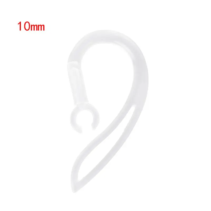 

10mm Bluetooth-compatible Earphones Transparent Soft Silicone Ear Hook Clip