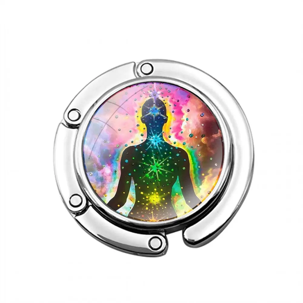 Кошелек-крючок с мандалой и чакрами складной декоративный крючок для женского