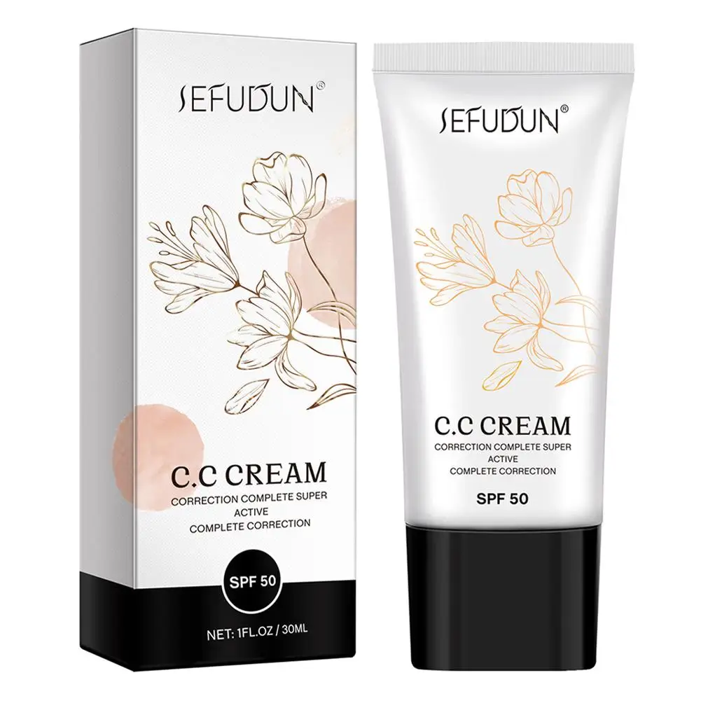 Крем для коррекции тона кожи CC SPF 50 корректирующий цвет саморегулирующийся