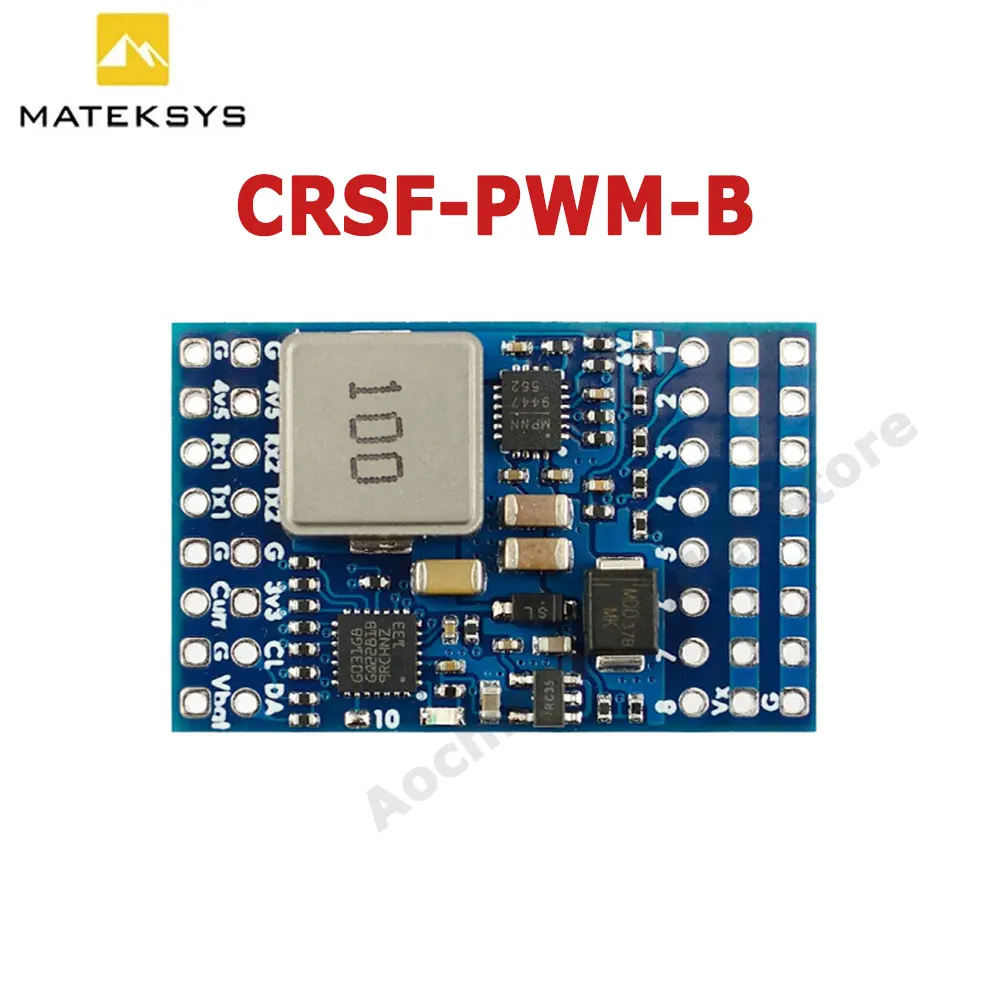 

MATEK CRSF TO PWM CONVERTER CRSF-PWM-B Compatible with CRSF Protocol Receiver PWM Frequency Configurable 33mm x 21mm