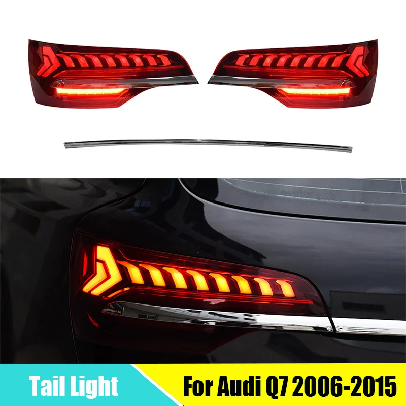 

LED Taillights for Audi Q7 2006-2015 DRL Tail Lamp Fog Lamp Dynamic Running Turn Signal Rear Reverse Brake Light