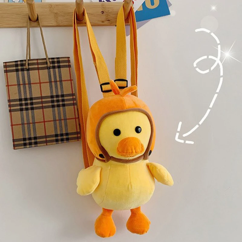 

Милые детские сумки с маленькой желтой уткой, мультяшная плюшевая игрушка, рюкзак для девочек и мальчиков, Детский рюкзак для детского сада