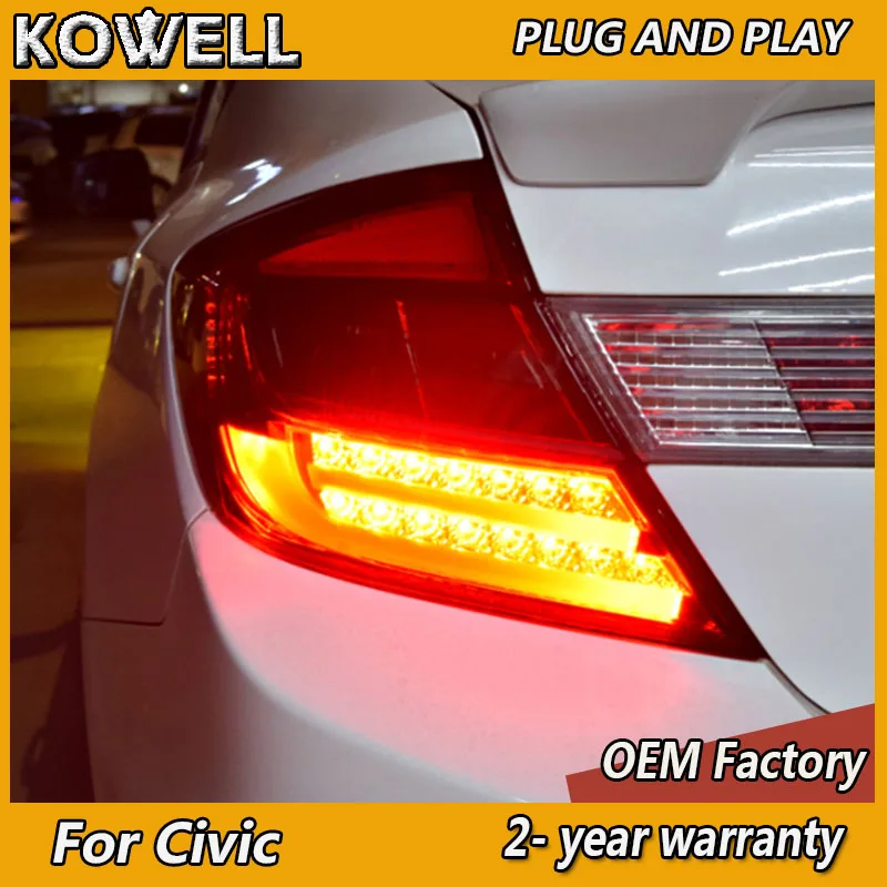 

Автостайлинг для Honda Civic, задний фонарь 2012-2013 Honda Civic 9th светодиодный ние фонари, светодиодные дневные ходовые огни, сигнал поворота, тормоз, Реверсивный, противотуманный