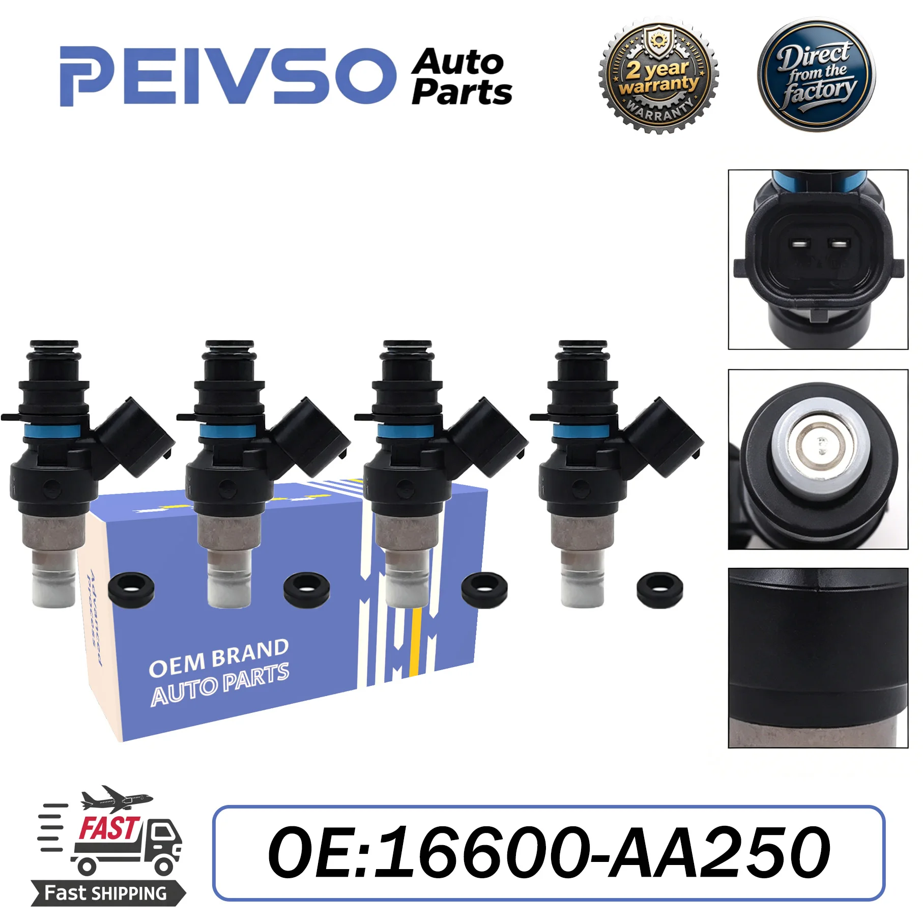 Фото Топливный инжектор PEIVSO высокого качества FBYBG10 16600-AA250 для SUBARU IMPREZA III GDC GDD GE2 GE3 GGC GGD 2008-2011 1.5 AWD №1