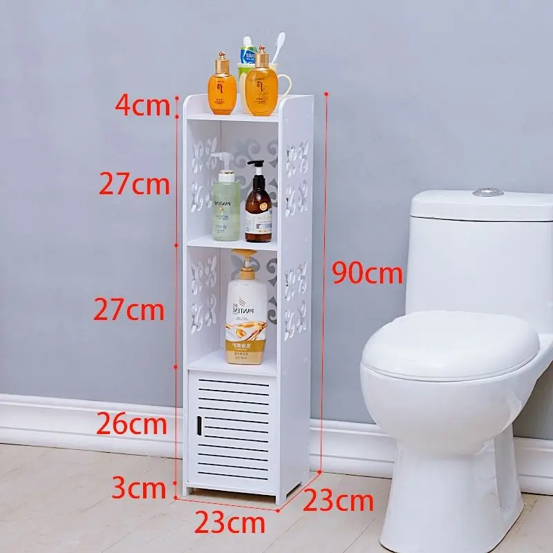 Водонепроницаемый шкаф для хранения ванной комнаты напольный стеллаж в комнате