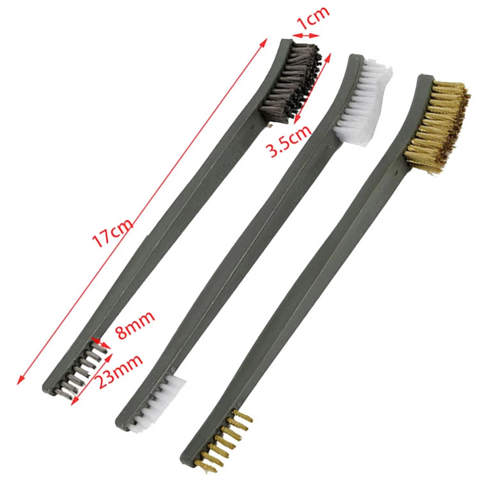 

Accessories Durable Equipment Wire Brush Polishing Rust remover Supplies Tools 3pcs Cleaning Fitter Metal Mini