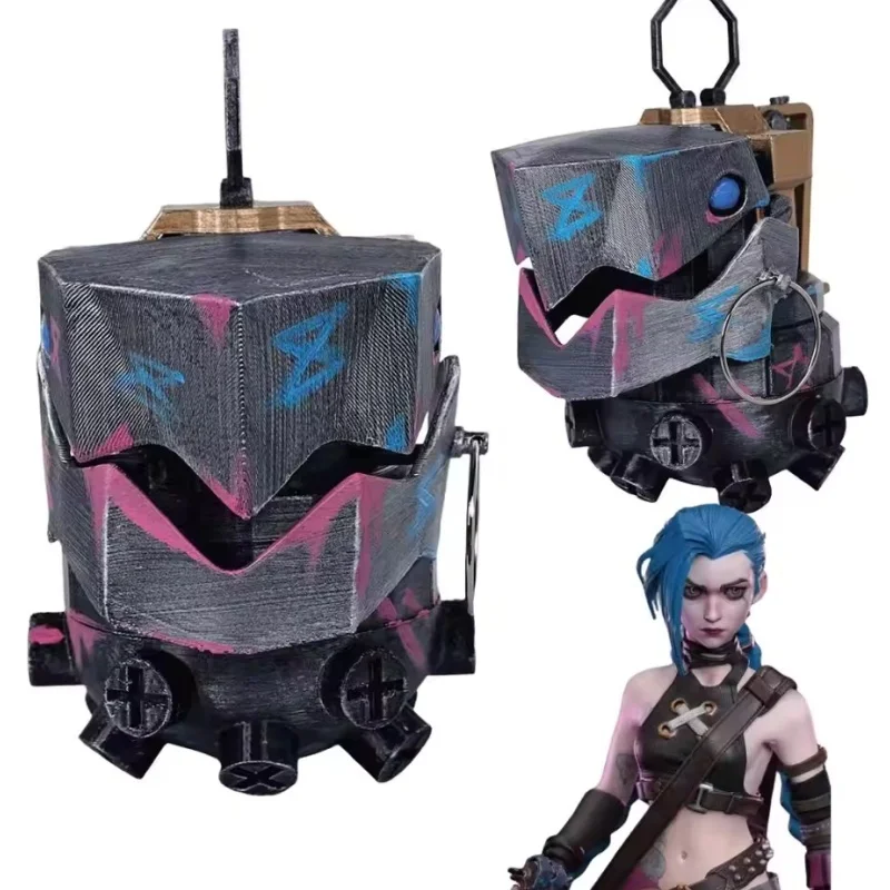 LoL Arcane Jinx Косплей Chomperilk граната реквизит огонь жевательная набор материалов