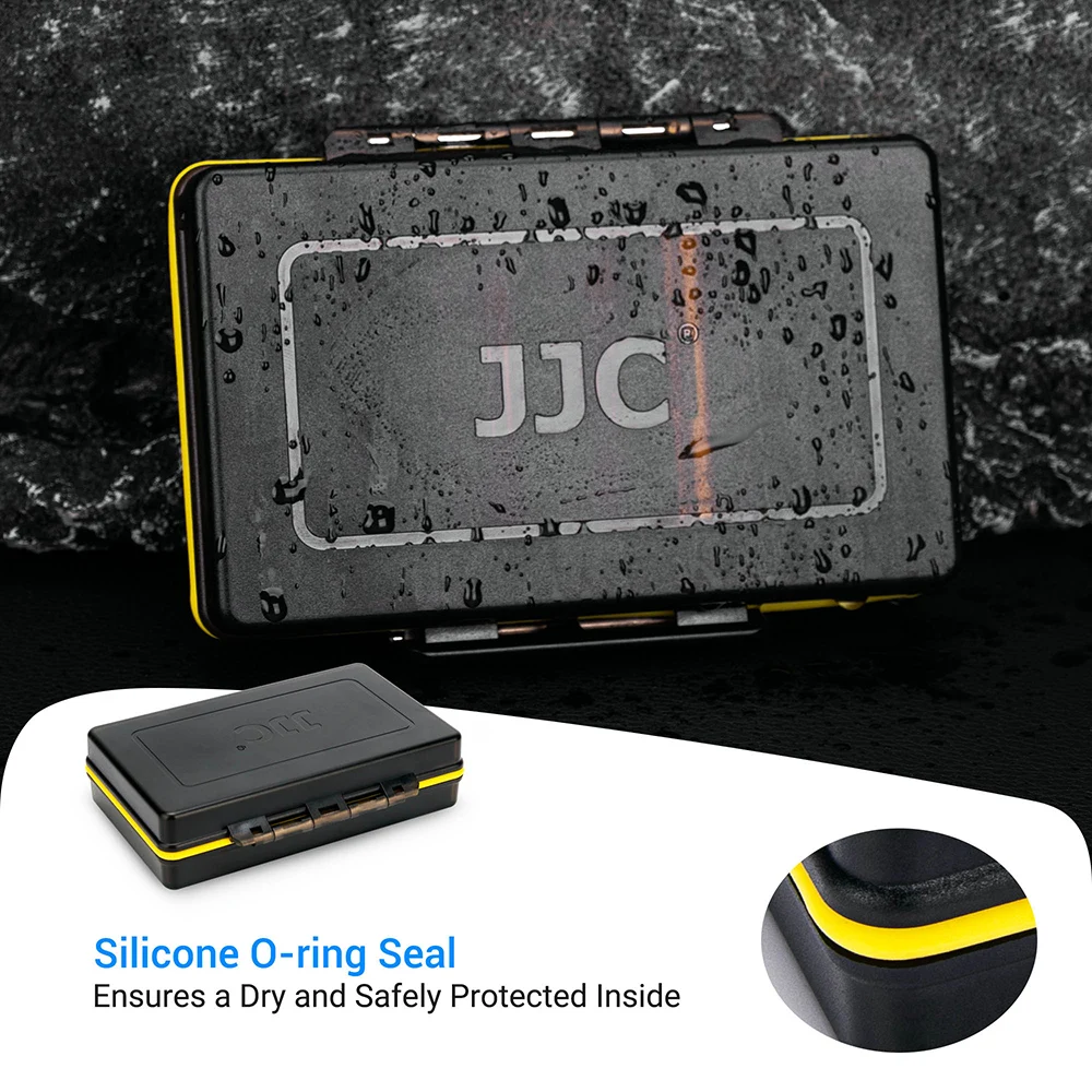 JJC Deluxe AA/AAA чехол для аккумулятора держатель с тестером водонепроницаемый жесткий