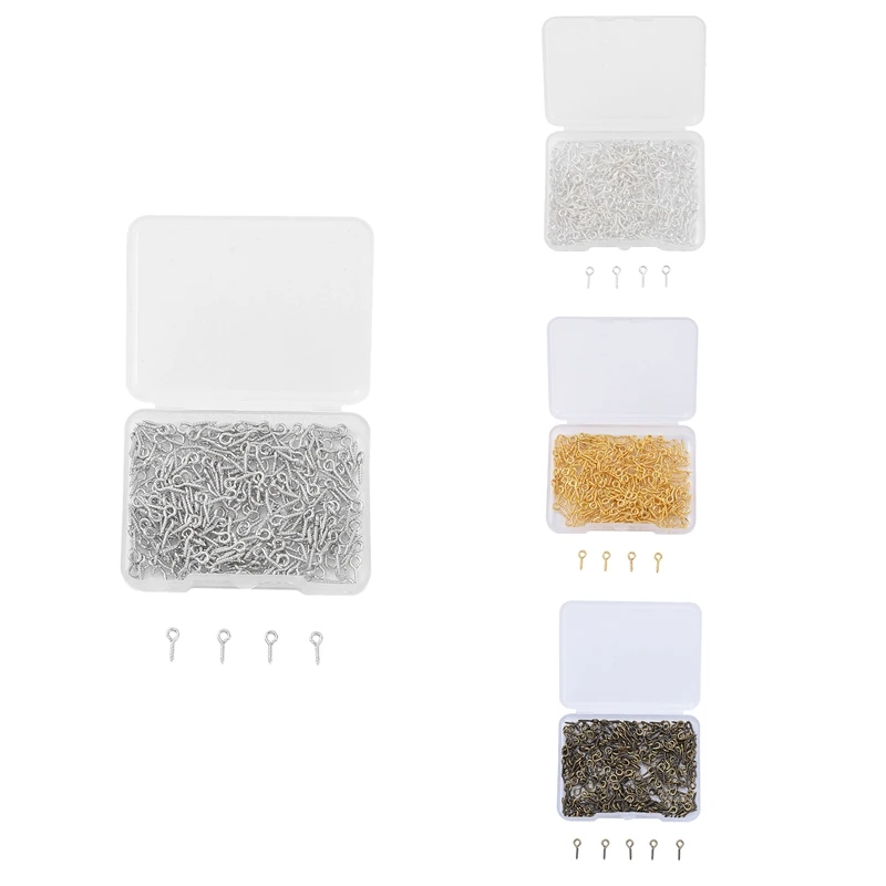 

300 шт. многоцелевой болт с зажимом, крючок, винтовые гвозди, зажим для изготовления ювелирных изделий своими руками, аксессуары