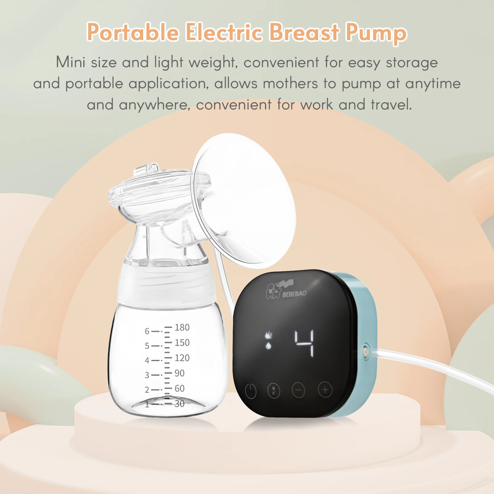 Молокоотсос электрический 3 режима 9 уровней всасывания экран дисплея |