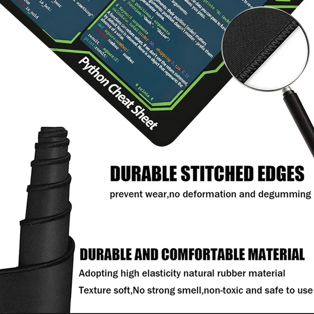 Коврик для мыши Python Sheet большой игровой коврик настольные аксессуары резиновый