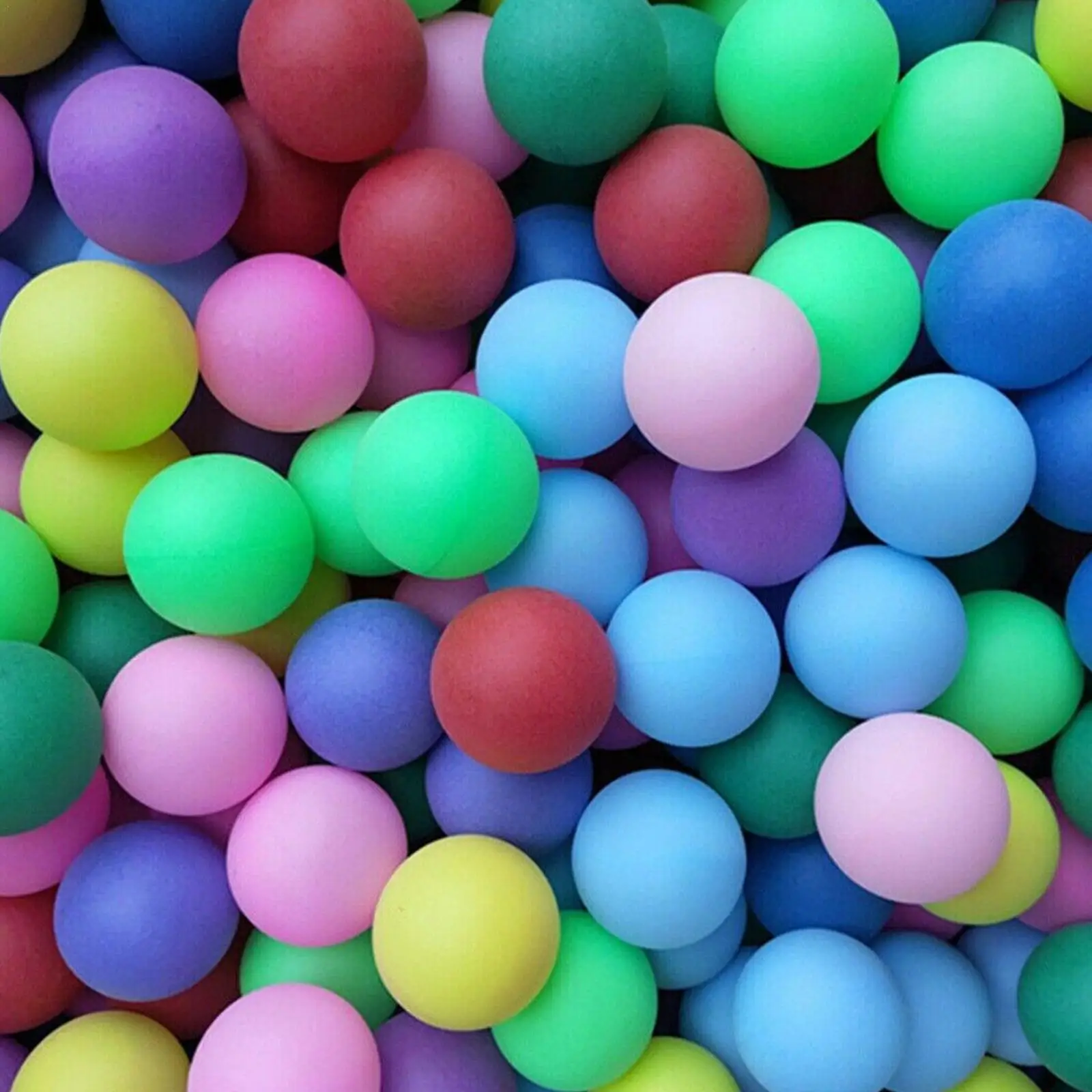 

100/200 Pcs Colored Pong Balls 40mm Entertainment Table Tennis Ball Mixed Colors For Lottery Game Outdoor Activity Supplies