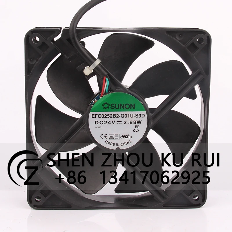 EFC0252B2-Q01U-S9D чехол охлаждающий вентилятор для SUNON 12V48V DC24V 2.88w120x25mm 12025 12CM 4-проводной центробежный с контролем температуры