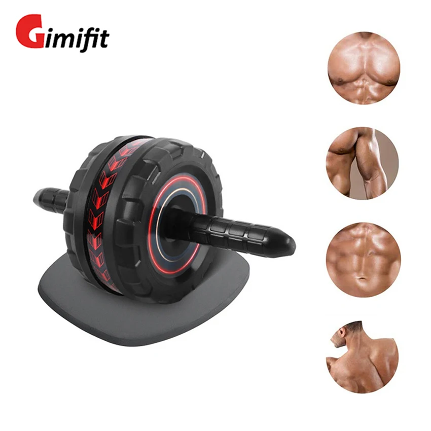 Non-slip Ab Roller No Noise Abdominal Wheel Fitness Equipment Abs Stretch Trainer For Arm Waist Leg Exercise Gym Home Workout