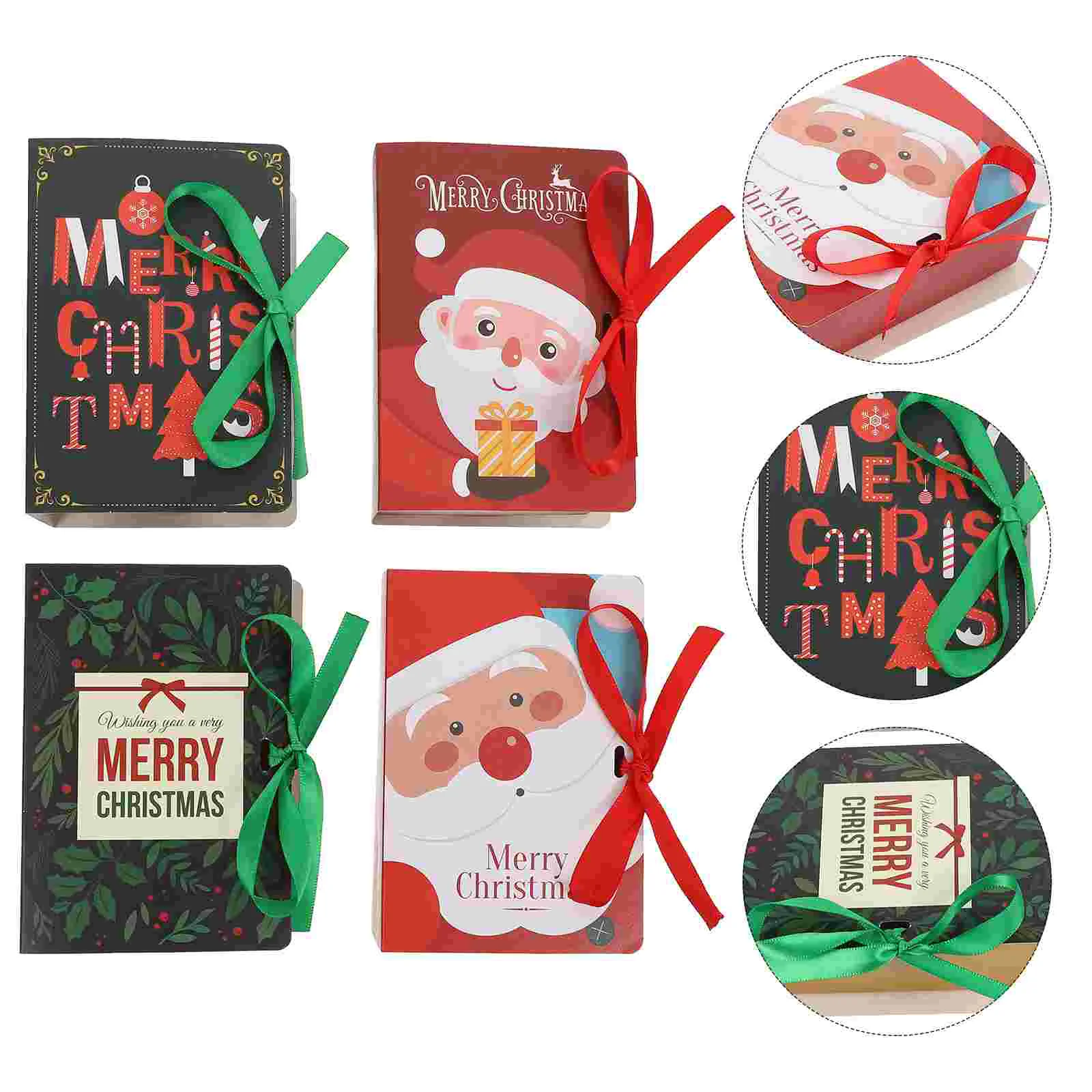 

Boxes Christmas Box Giftlidsxmas Candy Gifts Presents Treat Holiday Cookie Paper Small Present Decorative Merry Jewelry Favor
