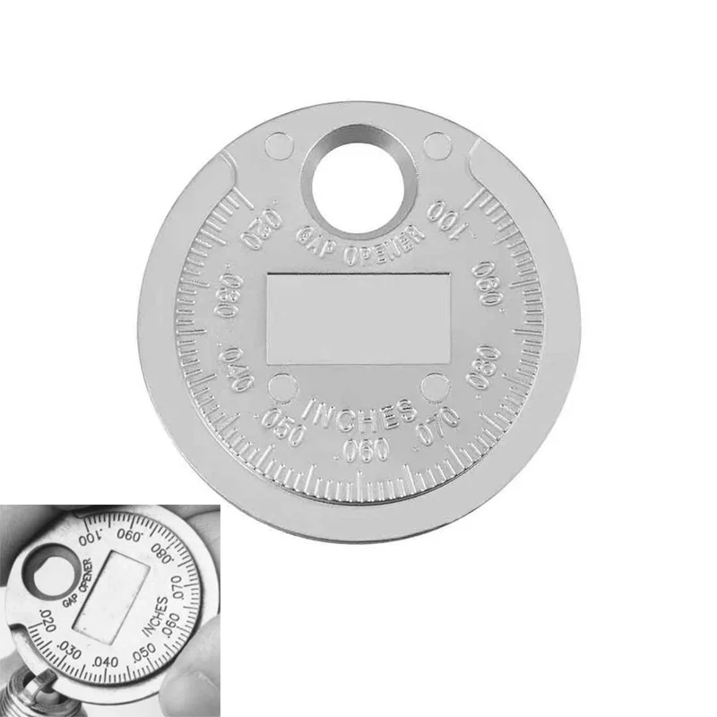 

1 шт. Свеча зажигания, инструмент для измерения, монетного типа 0,6-2,4 мм, диапазон свечей зажигания, калибр, измерительный инструмент