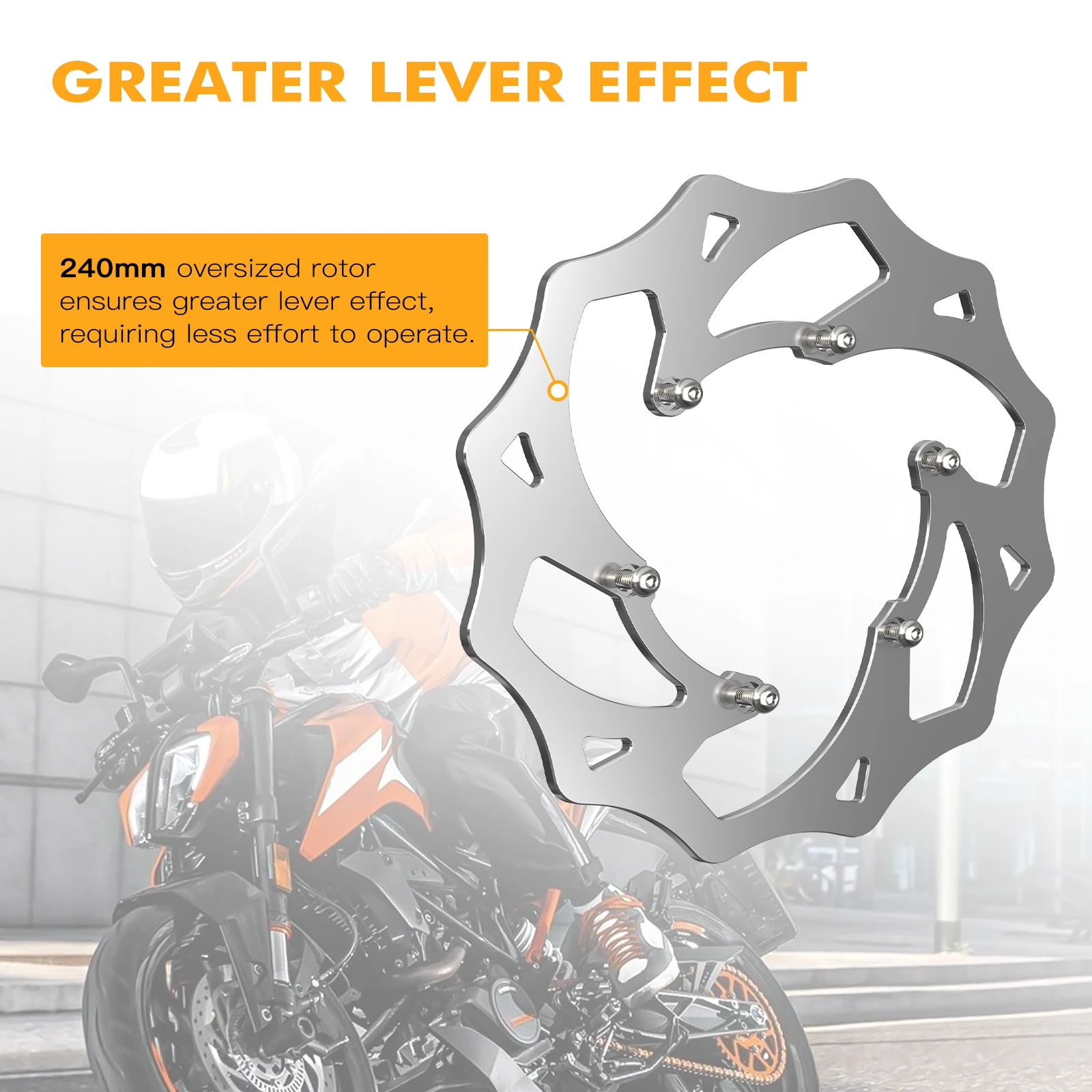 Для KTM EXC 300 2024 240 мм большой фотографический комплект 125 250 350 450 530 XCW ротор заднего