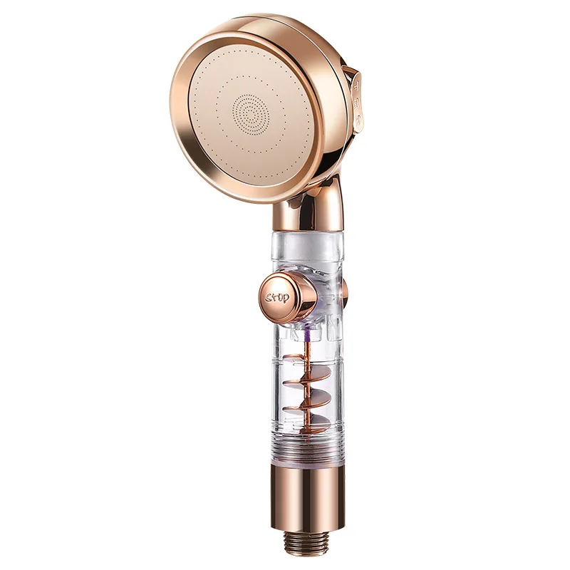 

Bathroom Shower Head Water Saving Flow 360° Rotating Shower Head With Small Fan High Pressure Spray Faucet Replacement Parts