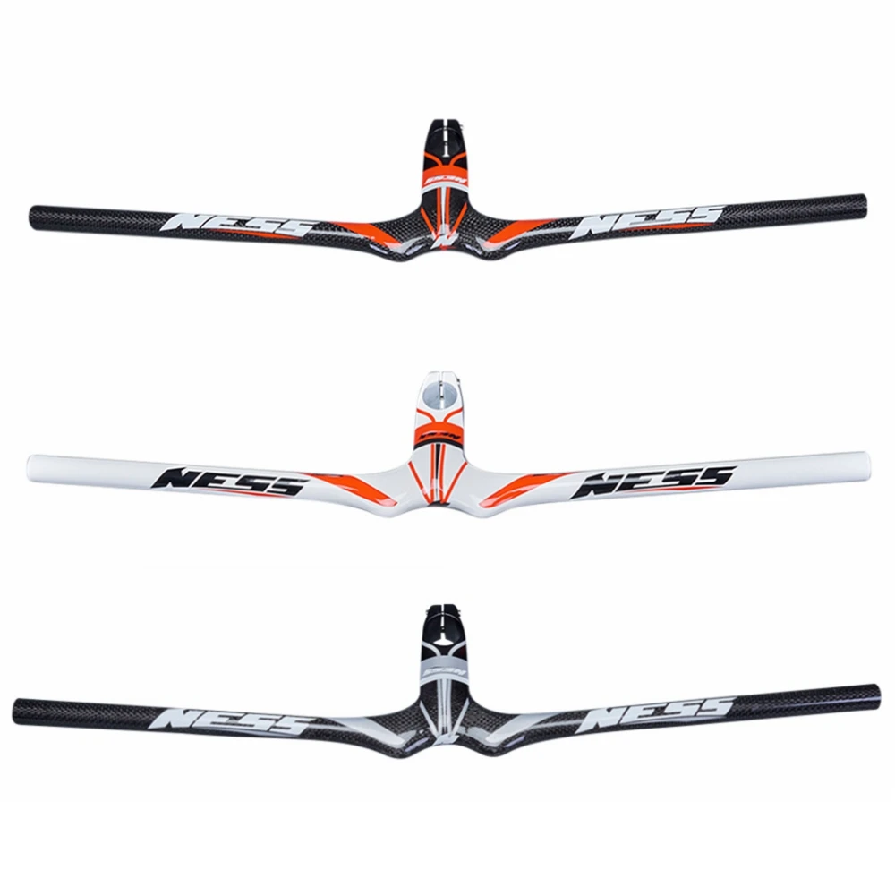 

Умный горный велосипед NESS из углеродного волокна, Встроенный руль с стержнем, одна форма руля, детали горных велосипедов