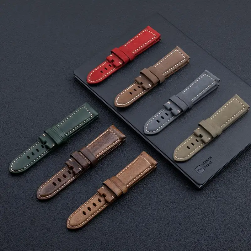 Ремешок для часов MAISITU из натуральной кожи в стиле ретро Крейзи Хорс ремешок