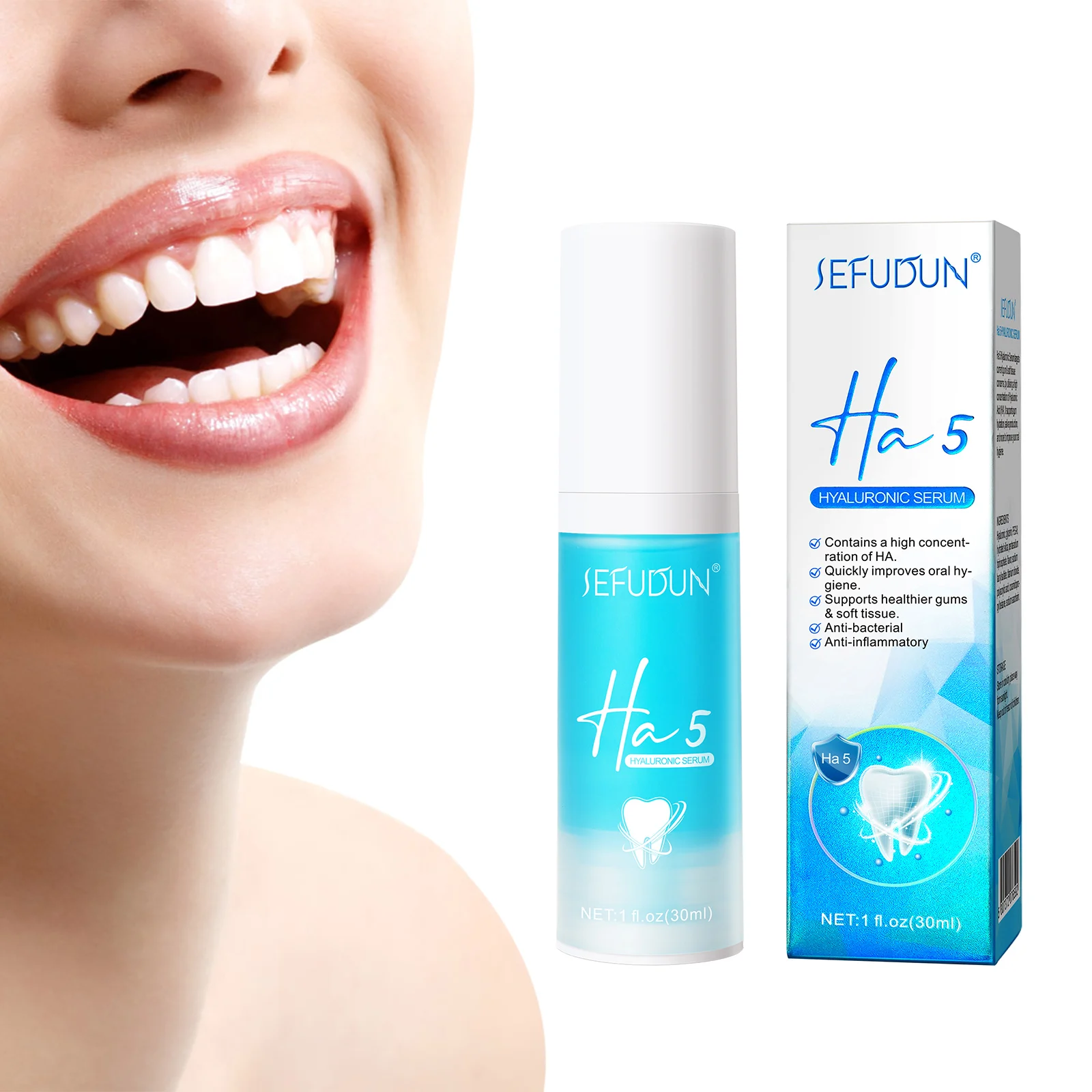 

HA5 Natural Toothpaste Stain Out Ultra Whitening Toothpaste 30ml Fresh Breath Bright White Anti-cavity Toothpastes Sensitive