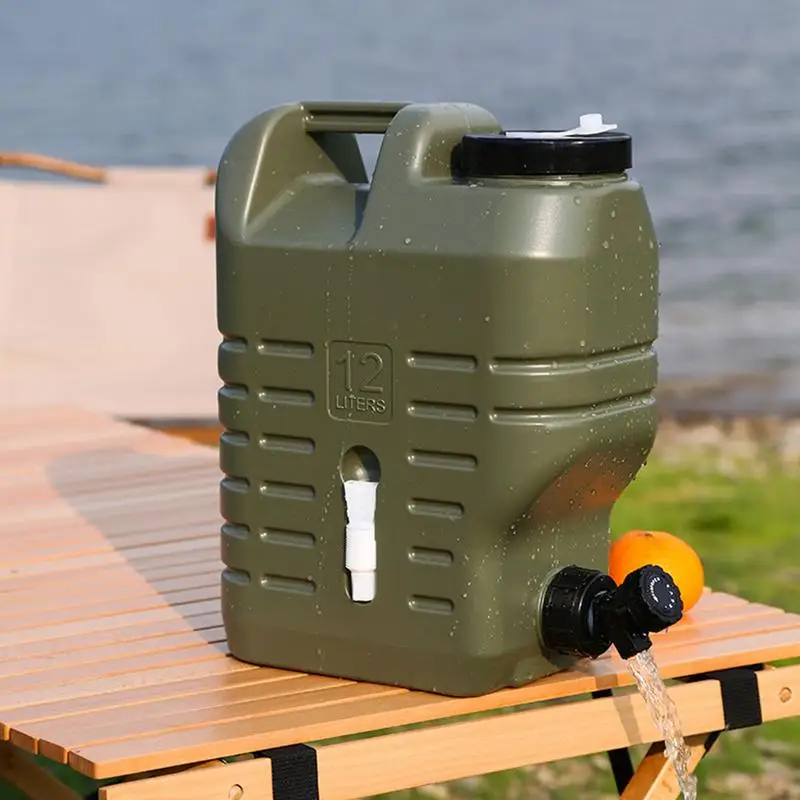 

Large-Capacity Car Water Container Water Canister with Detachable Drain Tap Camping Hiking Fishing Water Storage Water Container