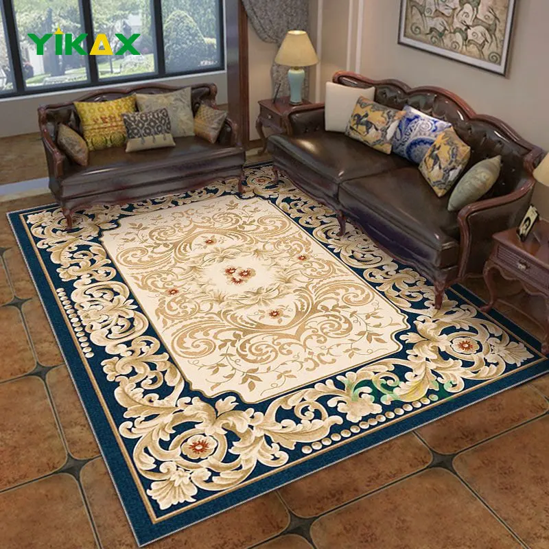 

Luxury Large Area Rugs Living Room Decoration Sofa Coffee Tables Carpets Bedroom Home Decor European Style Entrance Door Mats