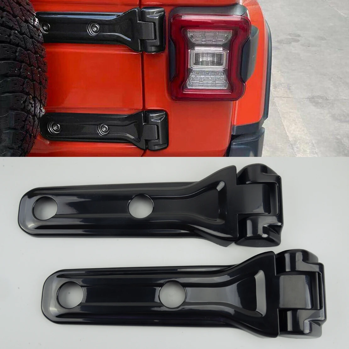 

1 комплект, задняя дверь автомобиля из АБС-пластика для Jeep Wrangler JL 2022 2021 2020 2019 2018