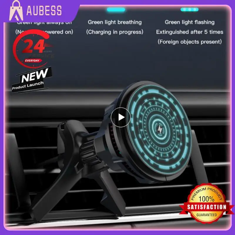 

1/2/3PCS 15w Desktop Chargers Type-c Stable And Anti Shaking Wireless Charger 360 ° Rotation Car Wireless Charger