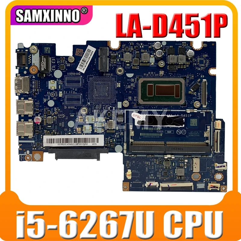 

LA-D451P 5B20L46036 motherboard For Lenovo Flex4-1470 Yoga 510-14ISK Laptop Motherboard i5-6267U CPU 100% test work