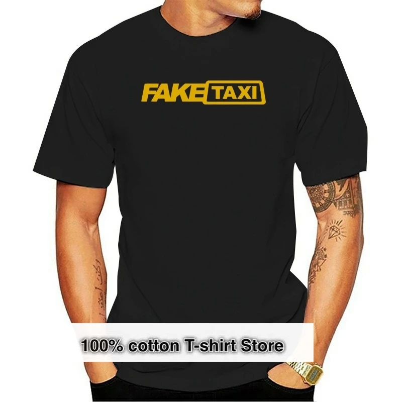 

Fake Taxi t shirt High Quality Mens T-shirt 100% cotton Black FakeTaxi tshirt
