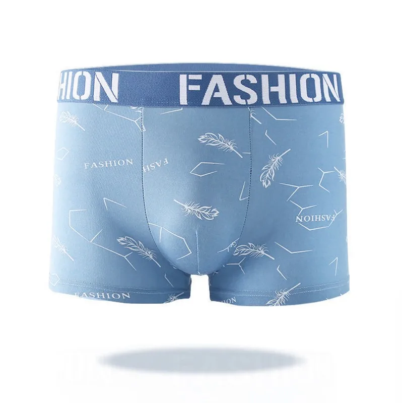 4Pcs/Lot Mens Underwear Boxers Fashion printed Panties Men's Underpants Boxer Comfortable Breathable Boxershort Shorts XL-4XL