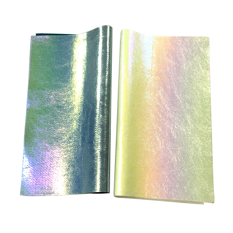 

Cracking Texture Grain Design Holographic Laser Embossed PU Faux Leather Fabric Sheet for Making Shoe/Bag/Earring/Craft