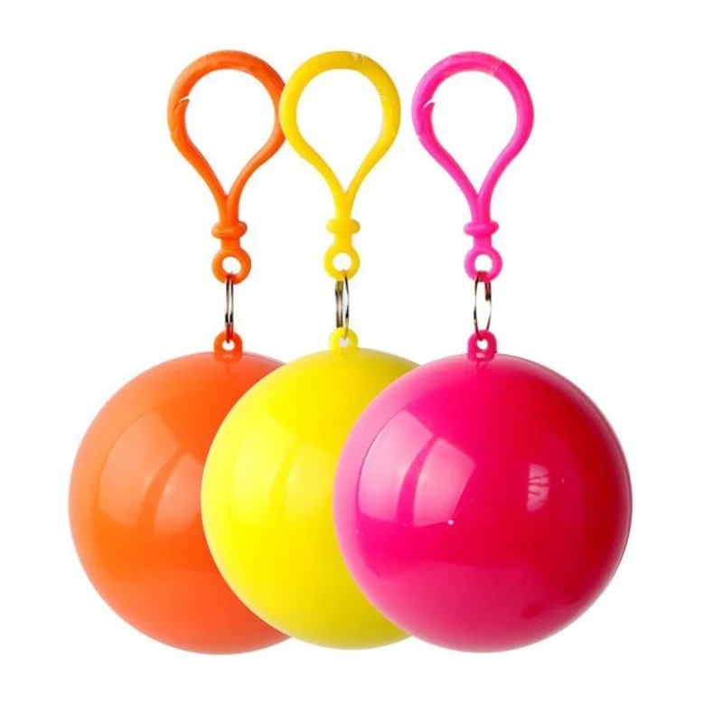 

Portable Disposable Raincoat Compressed Spherical Pocket Ball Outdoor Men And Women Adult Travel Drifting Can Hang Rain Poncho
